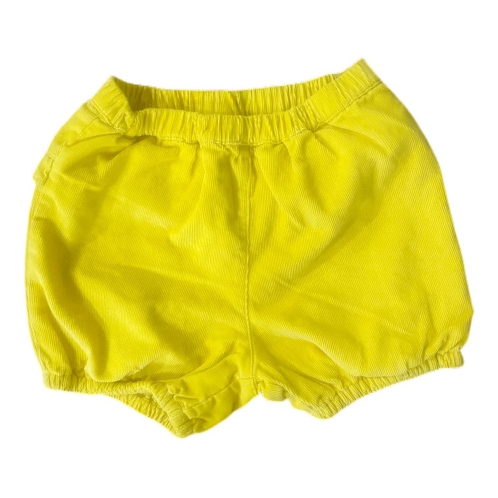 Baby Boden yellow lined cord shorts - 12-18 months